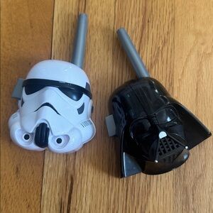Star Wars Stormtrooper and Darth Vader Walkie Talkies.